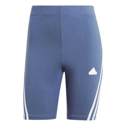 Front - Adidas Womens/Ladies 3 Stripes Logo Tight Shorts