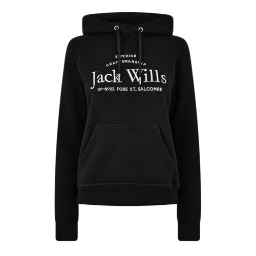 Front - Jack Wills Womens/Ladies Graphic Logo Hoodie