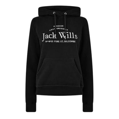 Front - Jack Wills Womens/Ladies Graphic Logo Hoodie