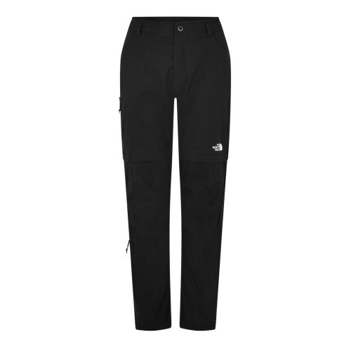 Front - The North Face Mens Exploration Convertible Hiking Cargo Trousers