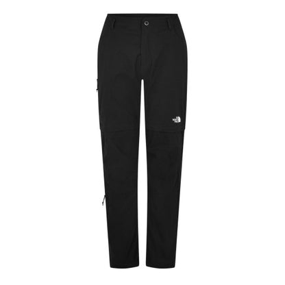 Front - The North Face Mens Exploration Convertible Hiking Cargo Trousers