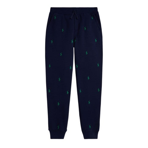 Front - Ralph Lauren Childrens/Kids Ribbed Cuff Joggers