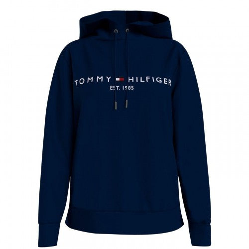Front - Tommy Hilfiger Womens/Ladies Essential Embroidered Logo Hoodie