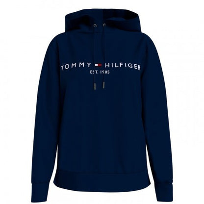 Front - Tommy Hilfiger Womens/Ladies Essential Embroidered Logo Hoodie
