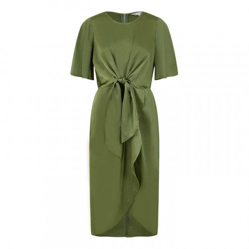 Front - Yumi Womens/Ladies Tie Detail Wrap Dress