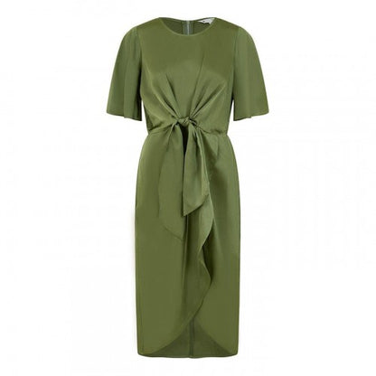 Front - Yumi Womens/Ladies Tie Detail Wrap Dress