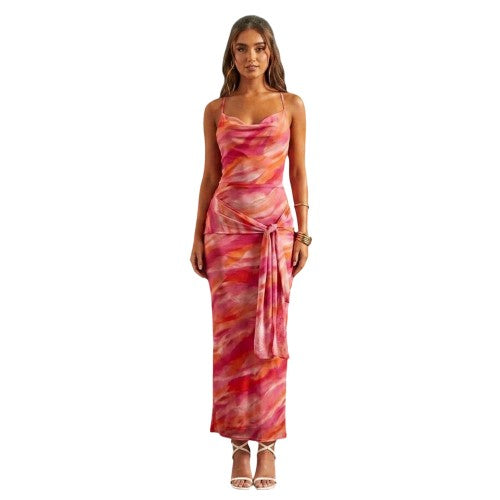 Front - Missy Empire Womens/Ladies Knotted Maxi Dress