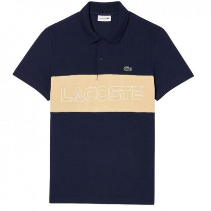 Front - Lacoste Mens Pique Stretch Regular Polo Shirt