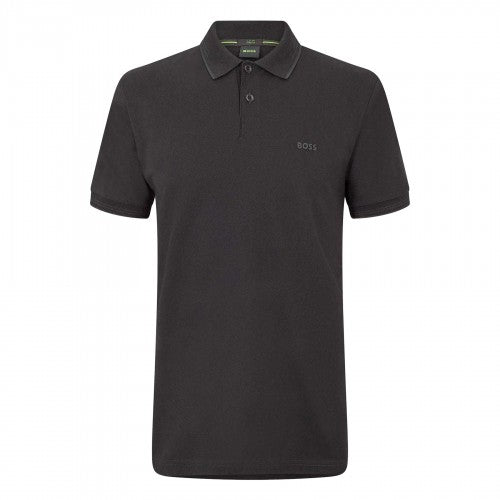 Front - Boss Mens Paul Contrast Striped Polo Shirt