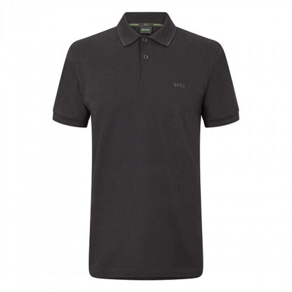 Front - Boss Mens Paul Contrast Striped Polo Shirt