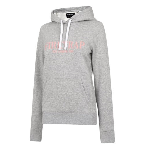 Front - Firetrap Womens/Ladies Large Logo Hoodie