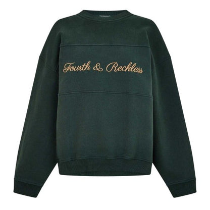 Front - 4th & Reckless Womens/Ladies Windsor Embroidered Logo Sweatshirt