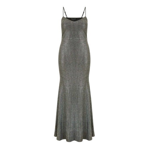 Front - Mela London Womens/Ladies Sparkle Formal Maxi Dress