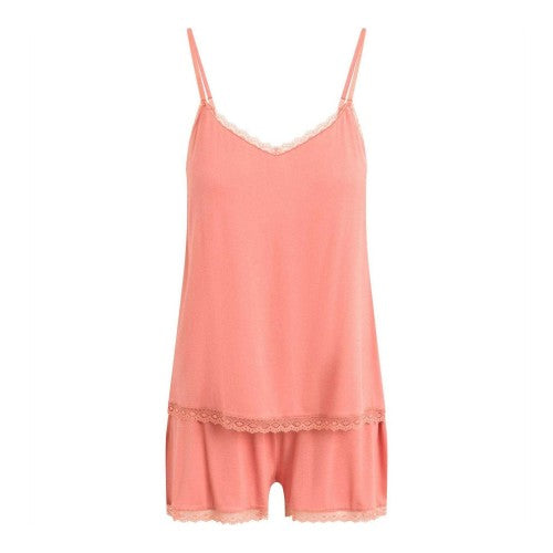 Front - CCDK Copenhagen Womens/Ladies Kendall Lace Short Pyjama Set
