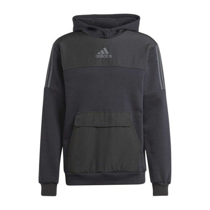Front - Adidas Mens Utility Logo Hoodie