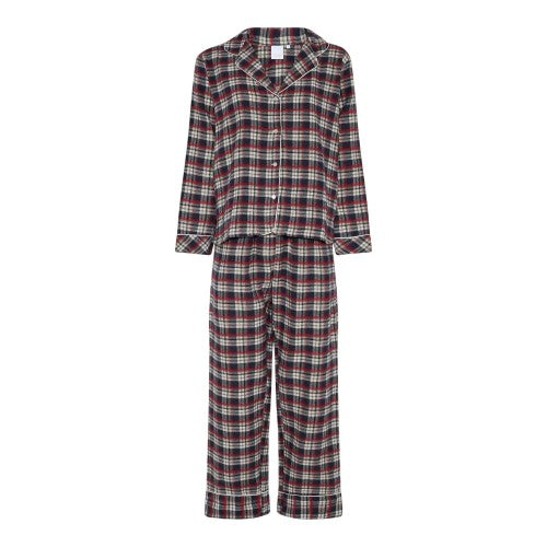 Front - CCDK Copenhagen Womens/Ladies Helga Checked Long Pyjama Set