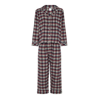 Front - CCDK Copenhagen Womens/Ladies Helga Checked Long Pyjama Set