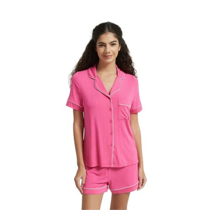 Front - Be You Womens/Ladies Notch Neck Short Pyjama Set