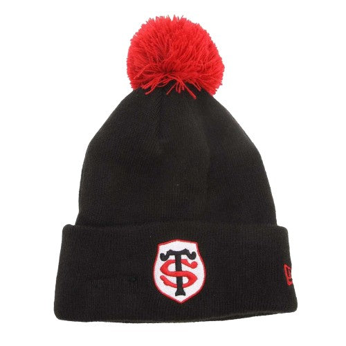 Front - New Era Childrens/Kids Stade Toulousain Pom Pom Beanie