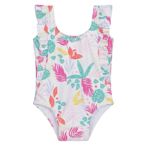 Front - Carrement Beau Girls One Piece Swimsuit