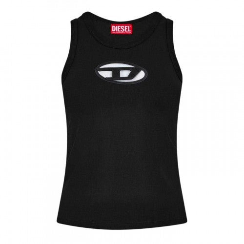Front - Diesel Womens/Ladies T-Lynys Oval Logo Vest Top