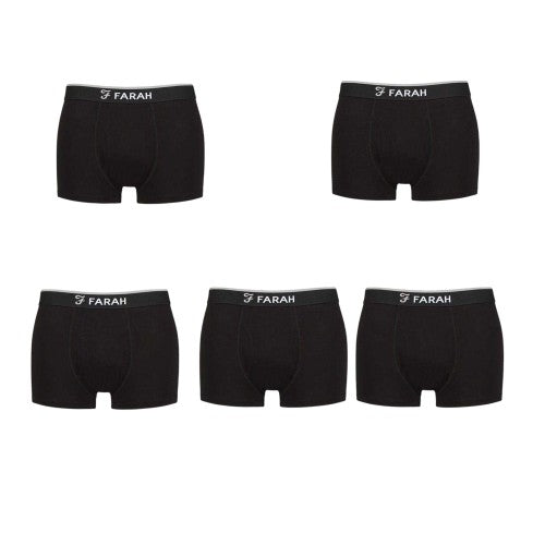 Front - Farah Mens Viscose Boxer Briefs (Pack of 5)