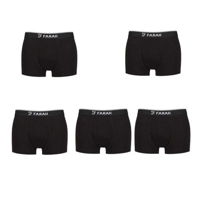 Front - Farah Mens Viscose Boxer Briefs (Pack of 5)