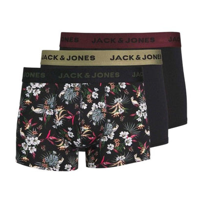 Front - Jack And Jones Mens Fibre Boxer Shorts (Pack of 3)