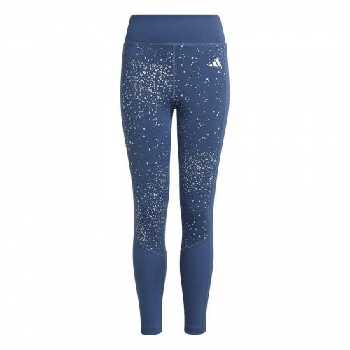 Front - Adidas Girls Glam Tight 7/8 Leggings