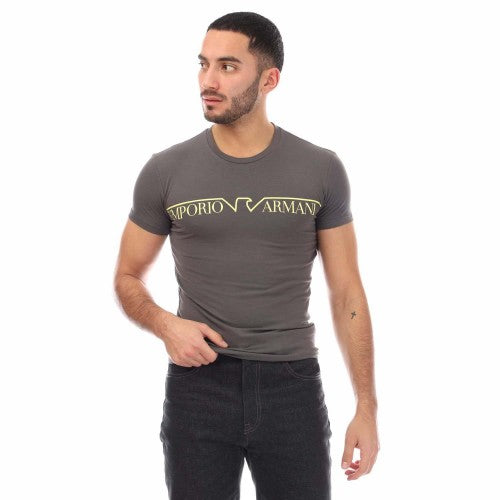 Front - Emporio Armani Mens Crew Neck T-Shirt
