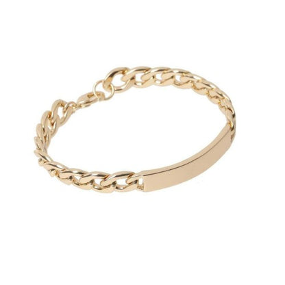 Front - Fabric Unisex Adult Curb Chain Bracelet