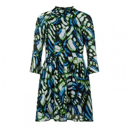 Front - Biba Womens/Ladies High-Neck Skater Dress
