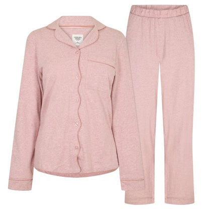 Front - Chelsea Peers Womens/Ladies Cotton Long Pyjama Set