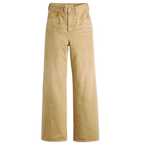 Front - Levis Womens/Ladies Ribcage Denim Wide Leg Jeans
