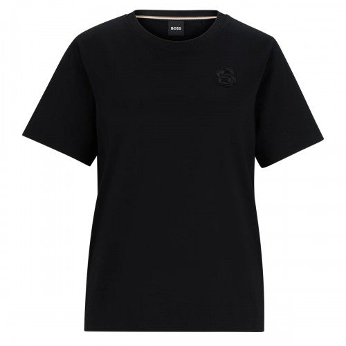 Front - Boss Womens/Ladies Monogram Embroidered T-Shirt