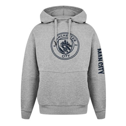 Front - Source Lab Mens Manchester City FC Pullover Hoodie