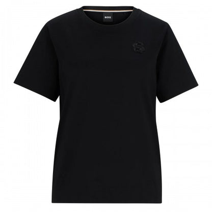 Front - Boss Womens/Ladies Monogram Embroidered T-Shirt