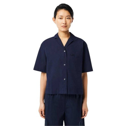 Front - Lacoste Womens/Ladies Embroidered Relaxed Fit Shirt
