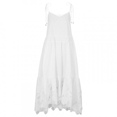 Front - Boss Womens/Ladies Broderie Maxi Dress