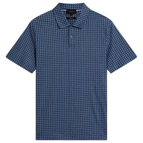 Front - Ted Baker Mens Geometric Short-Sleeved Polo Shirt