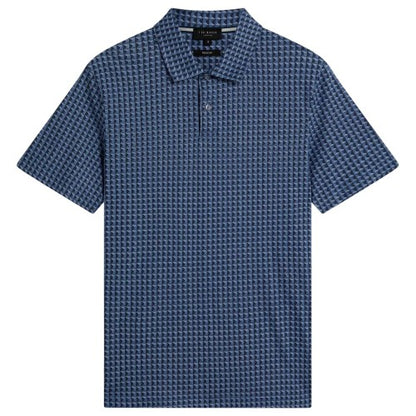 Front - Ted Baker Mens Geometric Short-Sleeved Polo Shirt