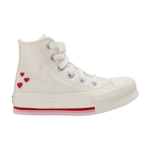Front - Converse Childrens/Kids Taylor All Star Lift Platform Valentine`s Day Trainers