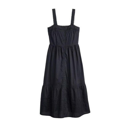 Front - Levis Womens/Ladies Square Neck Sleeveless Midi Dress