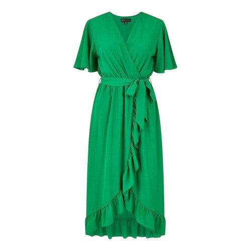 Front - Mela London Womens/Ladies Flutter Wrap Dress
