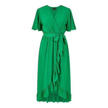Front - Mela London Womens/Ladies Flutter Wrap Dress