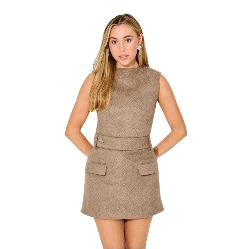 Front - Odd Muse Womens/Ladies Tweed Sleeveless Top