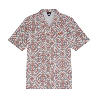 Front - Ellesse Mens Melos Geometric Short-Sleeved Shirt