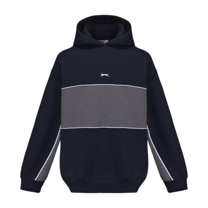 Front - Slazenger Mens Colour Block Drawstring Hoodie