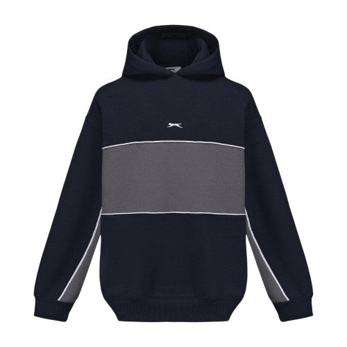 Front - Slazenger Mens Colour Block Drawstring Hoodie