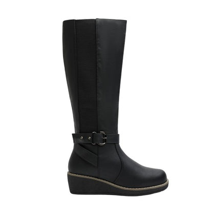 Front - Where´s That From Womens/Ladies Ayleen Wedge Knee-High Boots